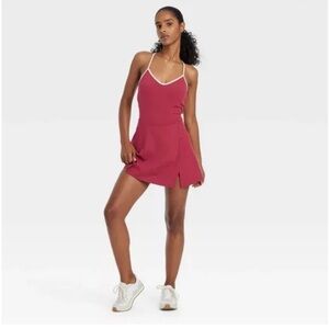 NWT Women's Piped Active Dress - JoyLab™ Burgundy XL